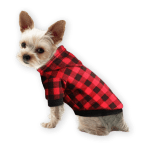 Blaoicni Plaid Dog Hoodie